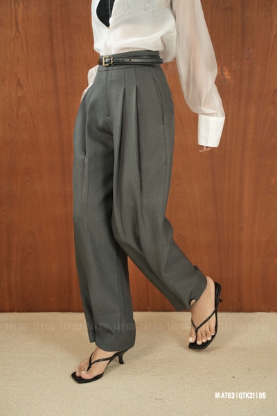 Quần Thiết Kế Dáng Baggy Xếp Ly Trước BAGI Taygu | QTK21