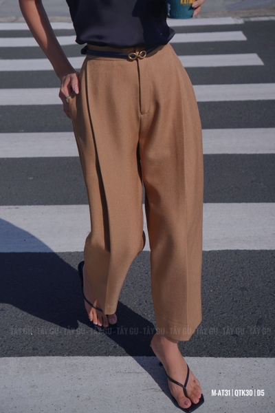 Quần Thiết Kế Dáng Suông Baggy Đứng Form MERIT Taygu | QTK30