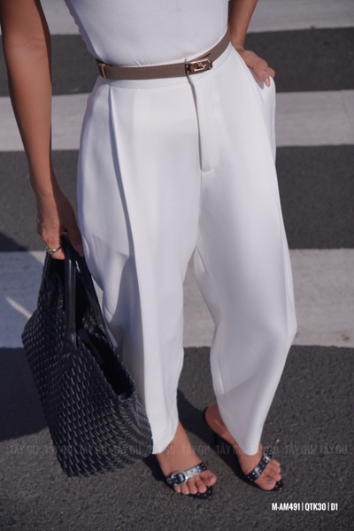 Quần Thiết Kế Dáng Suông Baggy Đứng Form MERIT Taygu | QTK30