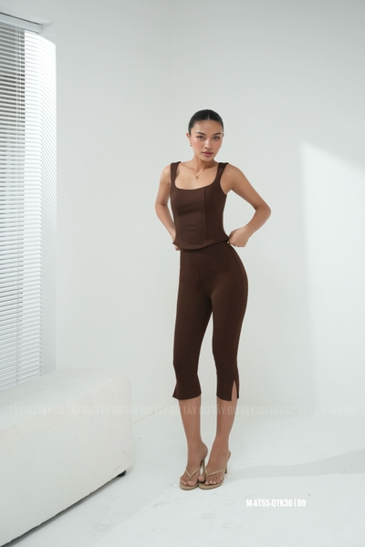 Quần Thun Thiết kế Lửng Lai Xẻ ELLY Taygu | QTK36