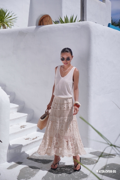 Chân Váy Len Dài Dáng Maxi Mát Mẻ Taygu | CV106