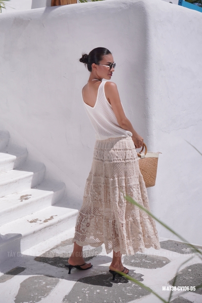 Chân Váy Len Dài Dáng Maxi Mát Mẻ Taygu | CV106