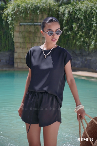 Quần Đùi Lụa Dây Rút Basic ANIN Taygu | QTK37