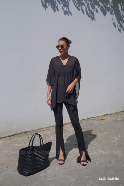 Áo Choàng Chiffon Ngắn Mặc Nhiều Kiểu HAWAI Taygu | AT34