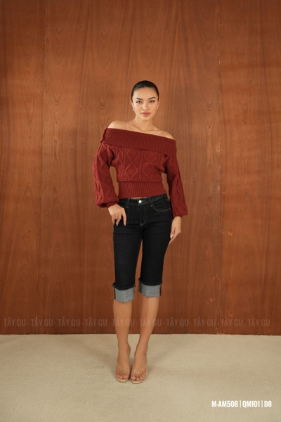 Quần Jean Lửng Gấp Line Trẻ Trung Trendy TALY Taygu | QM101