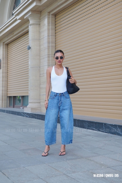 Bodysuit Thun Gân Ba Lỗ Cổ Chữ U Dễ Phối Taygu | BS66