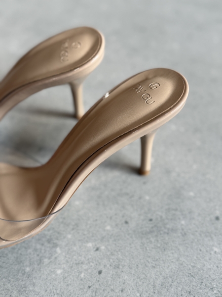 Dép Cao Gót Mũi Tròn Cao 7cm CINDER Taygu | D4