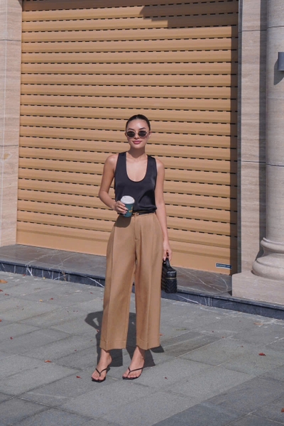 Quần Thiết Kế Dáng Suông Baggy Đứng Form MERIT Taygu | QTK30