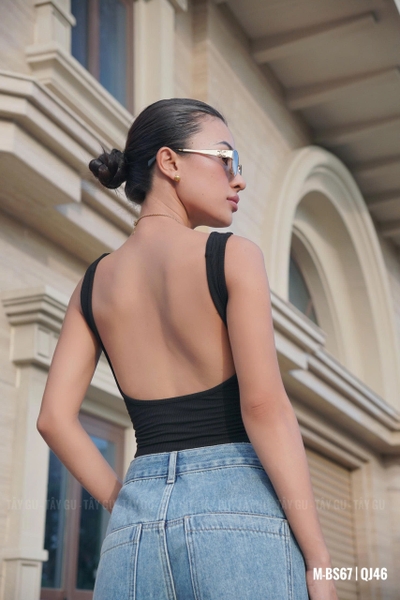 Bodysuit Thun Hai Dây Hở Lưng LUGHO Taygu | BS67