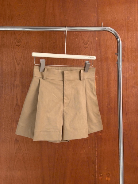 Quần Short Đùi Kaki Dày Xếp Ly Ống Rộng SAVA Taygu | QTK53