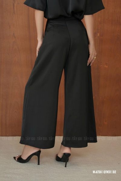 Quần Lụa Suông Dáng Lỡ Dây Kéo Sau KINO Taygu | QTK51