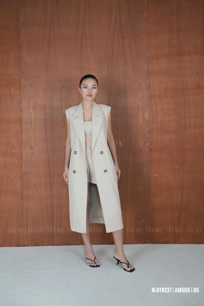 Đầm Cổ Vest Không Tay Dáng Dài BERRY Taygu | DTK137