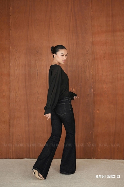 Quần Jean Loe Xanh Đậm Tôn Dáng CAMBI Taygu | QM102