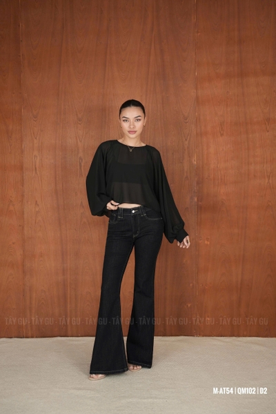 Quần Jean Loe Xanh Đậm Tôn Dáng CAMBI Taygu | QM102