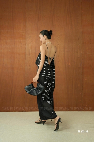 Áo Hai Dây Thiết Kế Cột Nơ LALUR Taygu | AT71