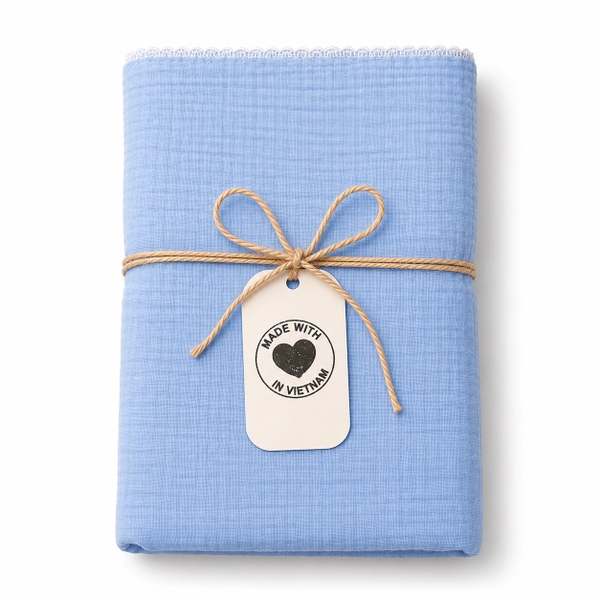 Muslin Blanket For Babies - Blue