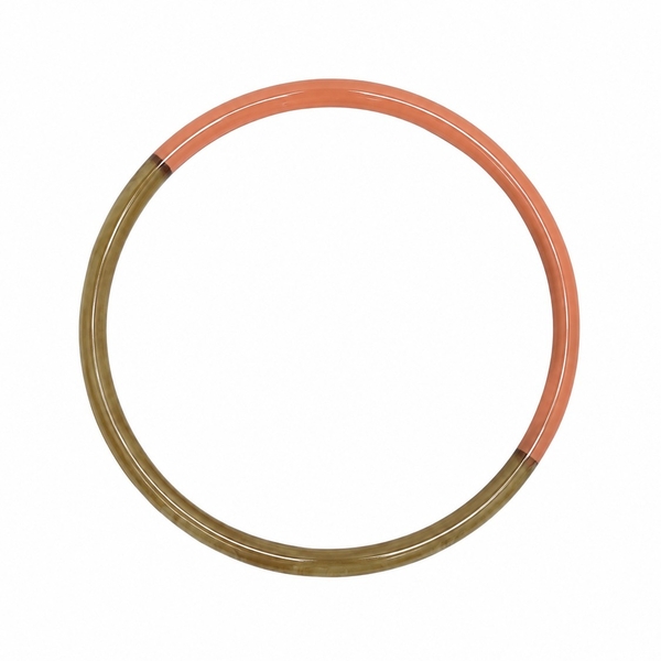 AZIET -  Buffalo Horn & Lacquer Bangle in Peach