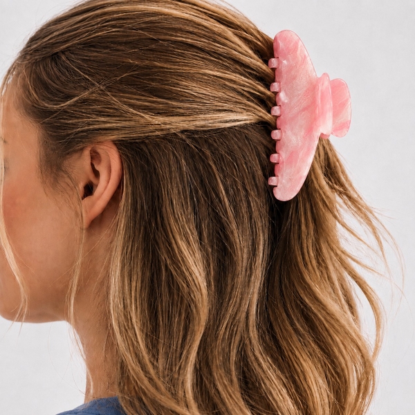HAIR ACCESSORY - Heirloom Hair Claw in Shimmer Blush