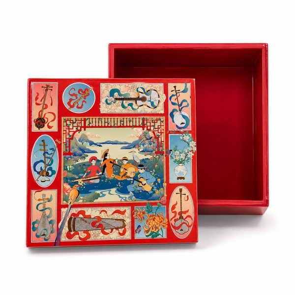LA'ARTISAN - 'Đờn Ca Tài Tử' Gold Plated Lacquer Box