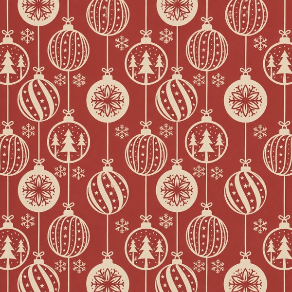 TIỆM CÁ TRỨNG - 'Bauble' Christmas Wrapping Paper