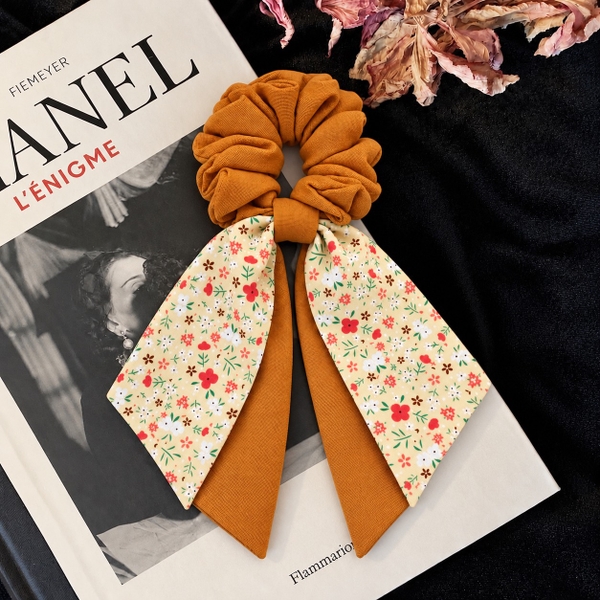 RỪNG HANDMADE - Long Bow Scrunchies in Terra Cotta