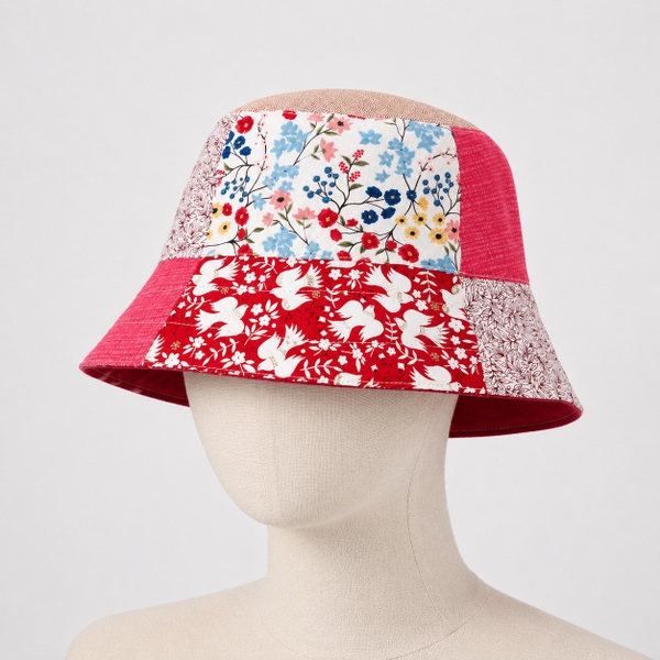 RUNG HANDMADE - Quilted Hat in Red