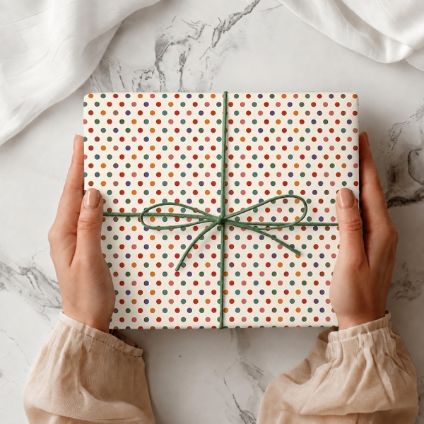 TIỆM CÁ TRỨNG - 'Colorful Polka Dot' Wrapping Paper