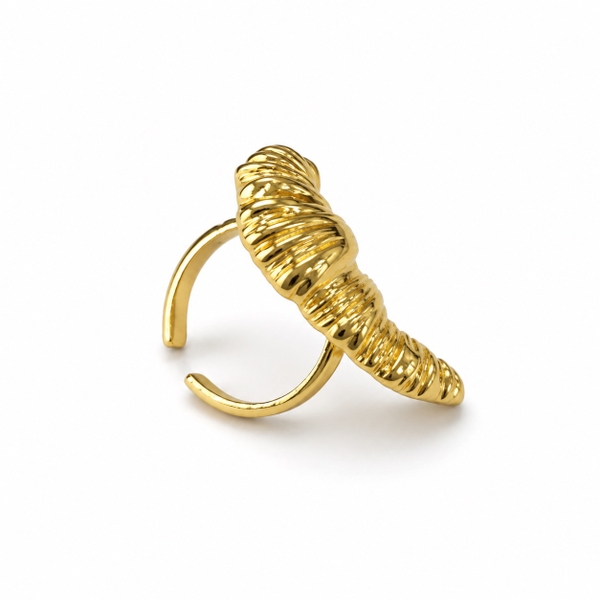 ROUGE - 18K Gold Plated Croissant Ring