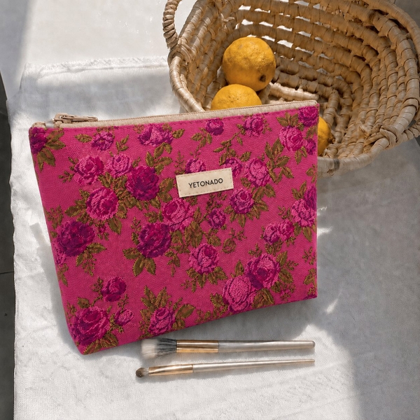 MAKE UP PURSE - Fuchsia Rose