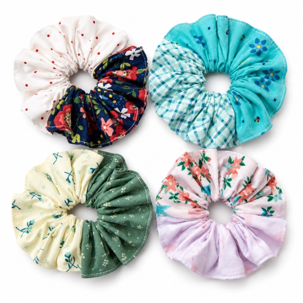 RUNG HANDMADE - Cotton Quilted Scrunchie