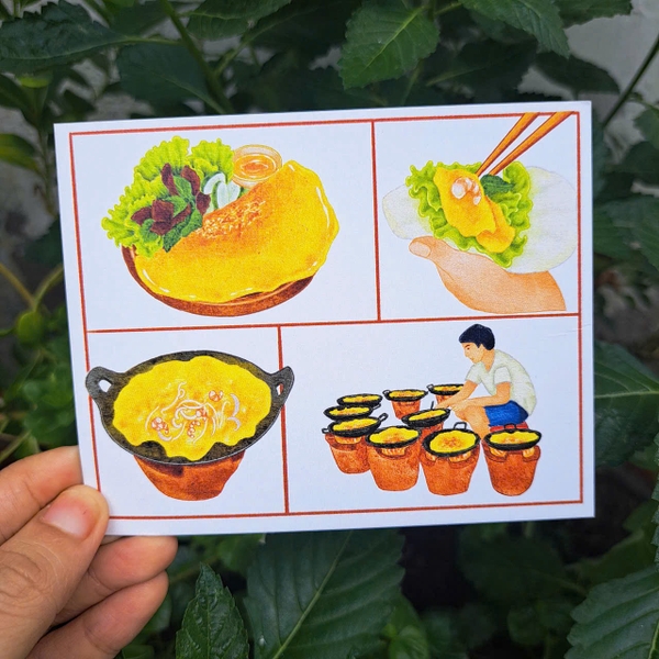 PHANHSHI STUDIO - ‘Bánh Xèo / Vietnamese Sizzling Pancake' Postcard