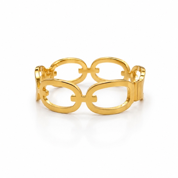 MIALIE - 18K Gold Chain Link Bracelet
