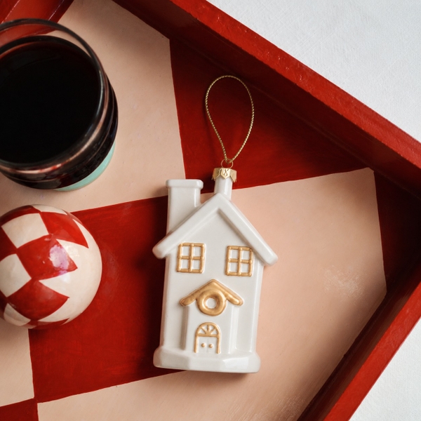Poly CHRISTMAS Ornament - White House