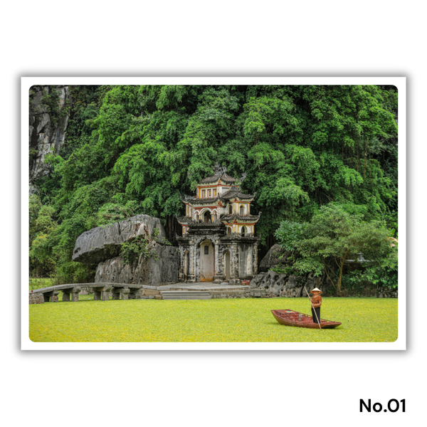 MARCUS LACEY - 'Bich Dong Pagoda' Postcard