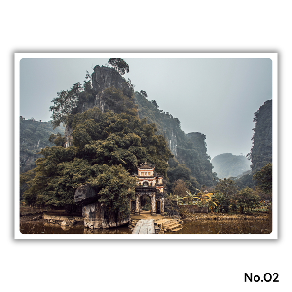 MARCUS LACEY - 'Bich Dong Pagoda' Postcard