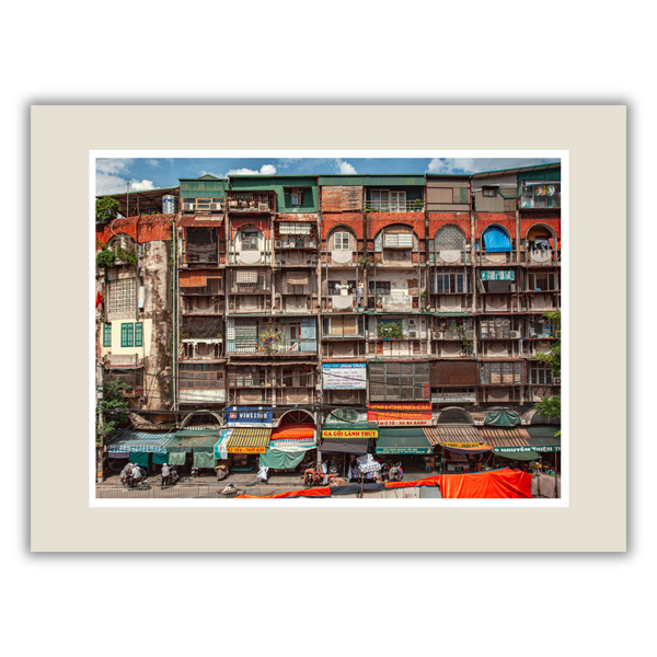 MARCUS LACEY - 'Hanoi Old Apartment' Mounted Print