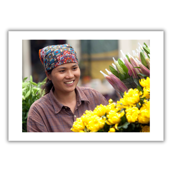 MARCUS LACEY - 'Flower Lady' Print