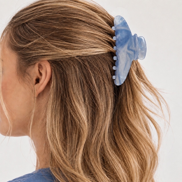 HAIR ACCESSORY - Heirloom Hair Claw in Shimmer Sapphire Pearl