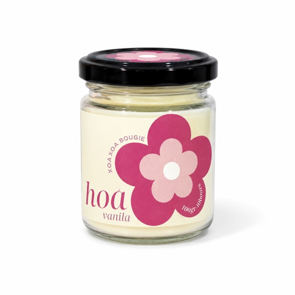 XoaXoa - ‘Vanilla Flower’ Glass Jar Scented Candle