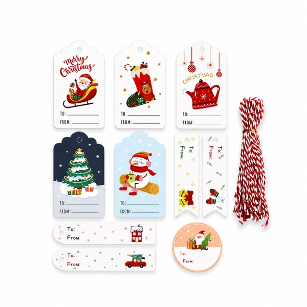 WARM STATION - Christmas Gift Tag No.5 (Set Of 10)
