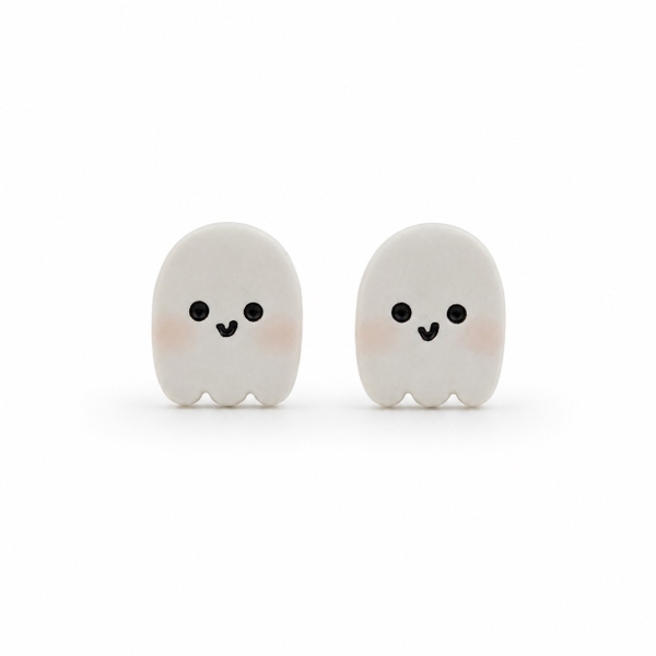 ELI & LOU - Clay Earrings in Ghost