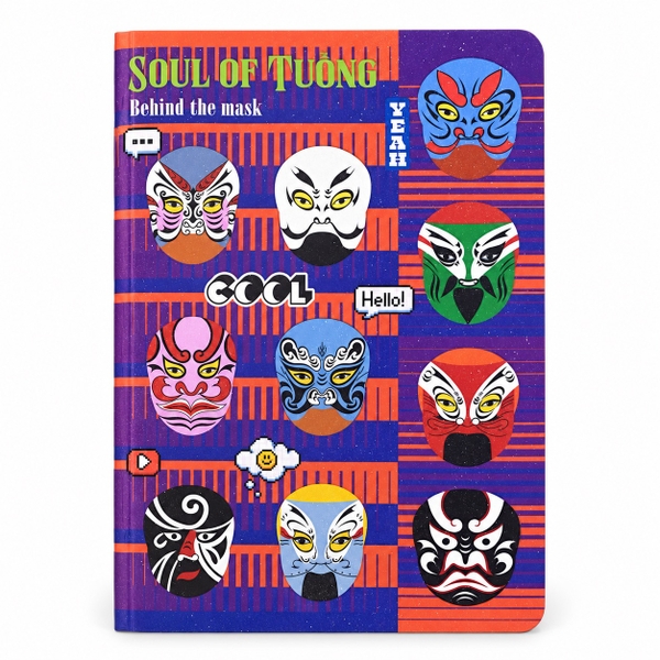 XLAND - 'Tuồng Mask' Glitter Notebook