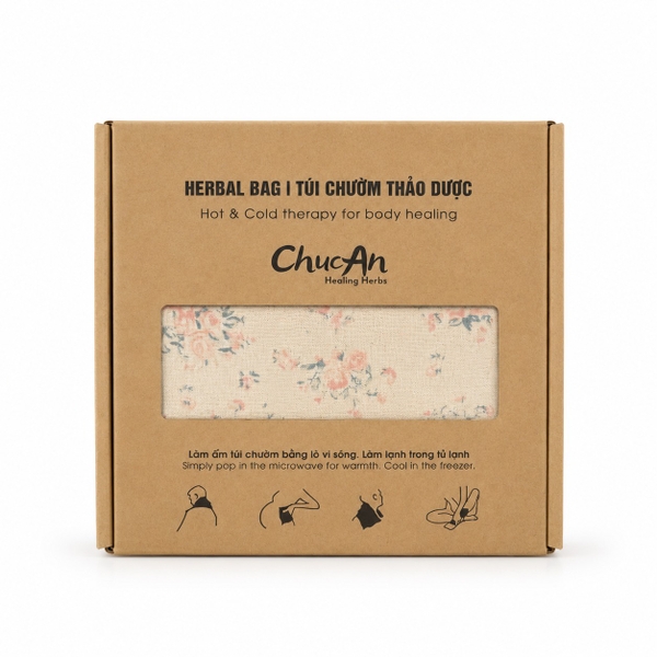 CHUC AN HEALING HERBS - Large Herbal Bag In Pink Rose