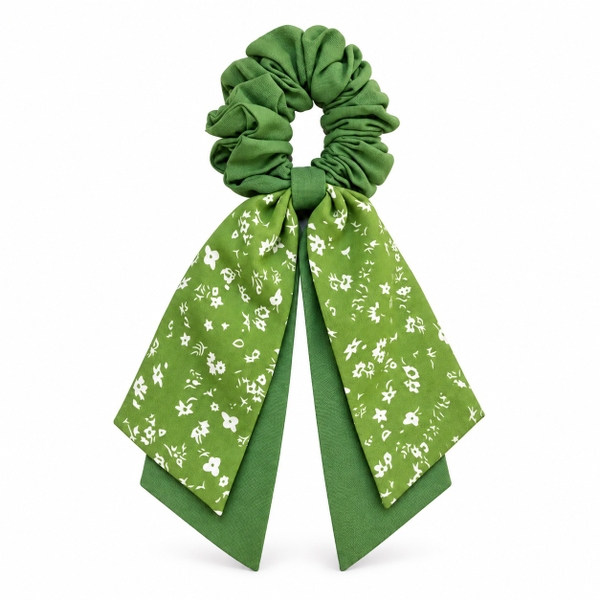 RỪNG HANDMADE - Long Bow Scrunchies in Fern Green