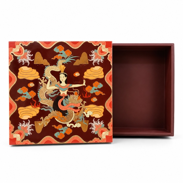 LA'ARTISAN - 'Mẹ Âu Cơ / Mother Au Co' Gold Plated Lacquer Box