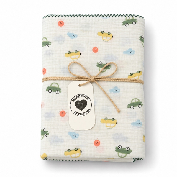 KID & BABY - Muslin Blanket in Car