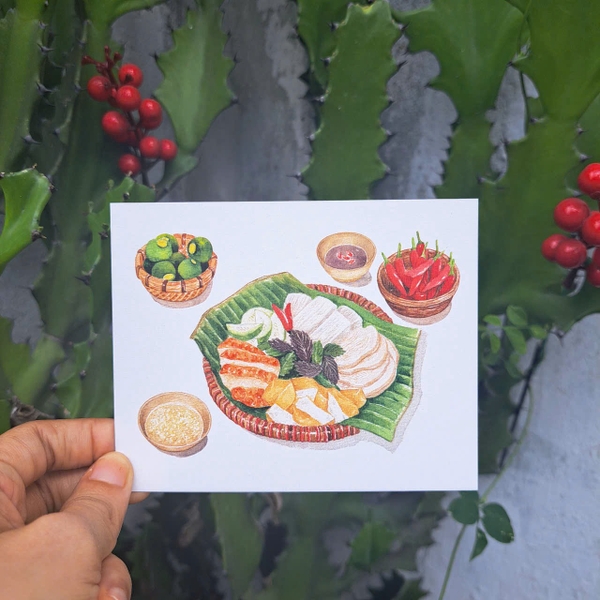 PHANHSHI STUDIO - ‘Bún Đậu Mắm Tôm' Postcard