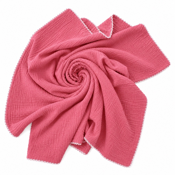 Muslin Blanket For Babies - Dusty Pink