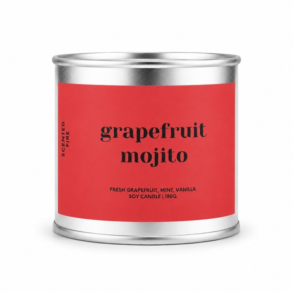 SCENTED FIRE - ‘Grapefruit Mojito’ Scented Candle