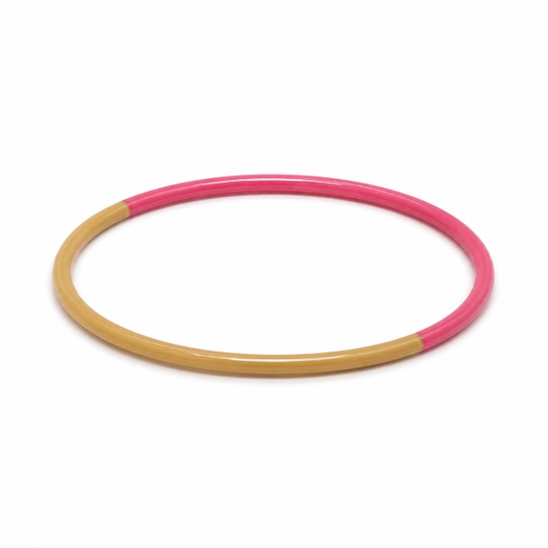 AZIET -  Buffalo Horn & Lacquer Bangle in Fuchsia